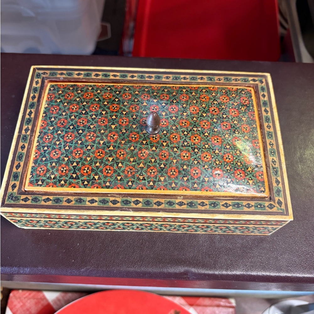 Intricate Geometric Patterned Box